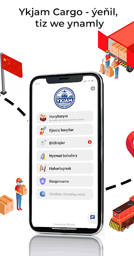 Android application Ykjam Cargo screenshort