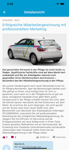 PFLEGERWOHL Screen 2