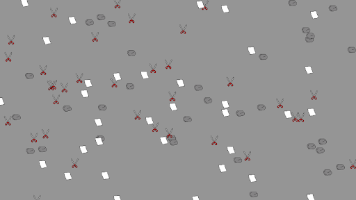 Android application Rock Paper Scissors Simulation screenshort