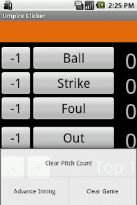 Baseball Referee Scorer Baseball Game Counter Clicker Easy To