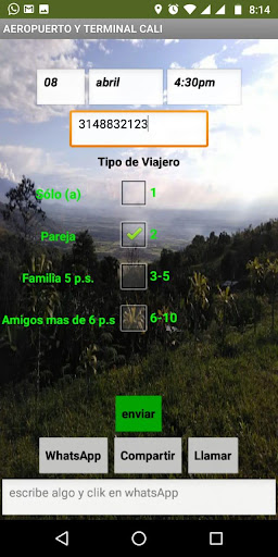 Android application aeropuerto y terminal cali screenshort