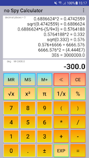 noSpy Calculator (free, no permissions, no ad)