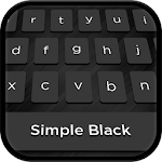 Cover Image of Herunterladen Einfache schwarze Tastatur  APK