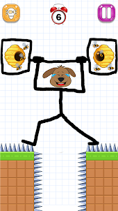 Rescue the dog- draw to save