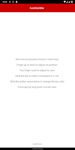 Android application SubtitleKiller screenshort