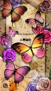 Vintage Butterfly - Wallpaper