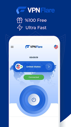 VPN FLARE - SECURE & FAST VPN 1.1.7 screenshots 1