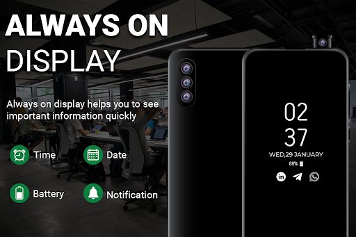 Android application Always On Display Super Amoled screenshort