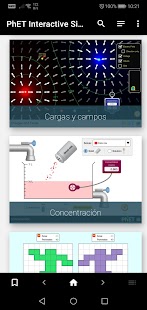 Simulaciones de química y física Screenshot