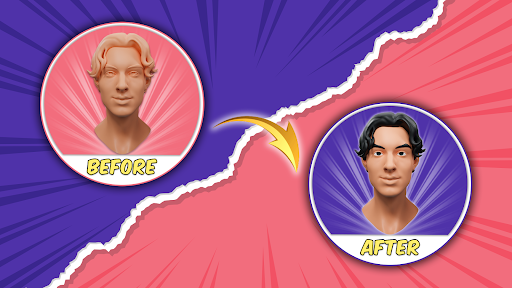 Android application Face Sculpt 3D Sculpting Games screenshort