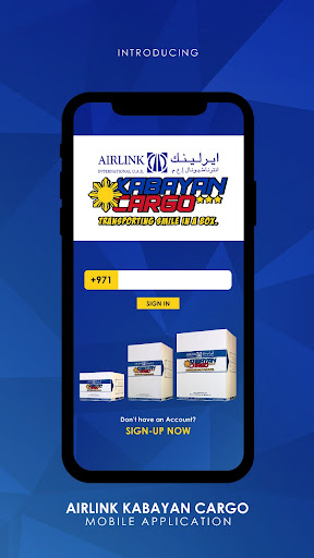 Android application Airlink Kabayan Cargo screenshort