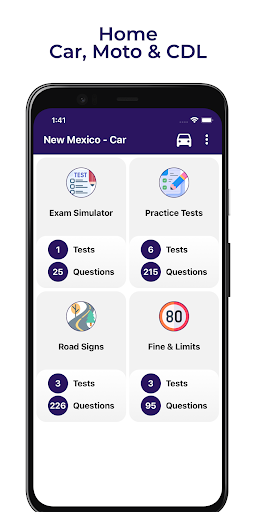 Android application NM Drivers Practice Test screenshort