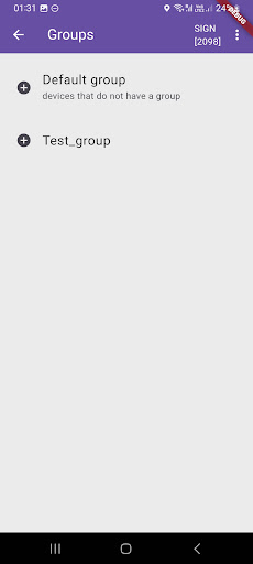 Android application SmartSite screenshort