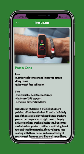 Android application Galaxy fit2 Guide screenshort