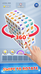 Triple 3D Cube - Match Puzzle