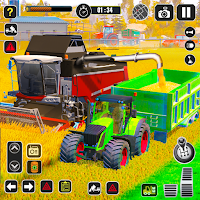 Tractor Farming Game 2020: Real Combine Harvester