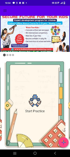 Android application Indian Abacus Academy screenshort