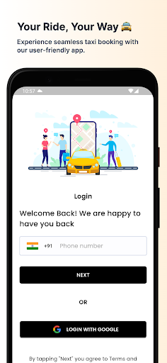 Android application Deytaxi screenshort
