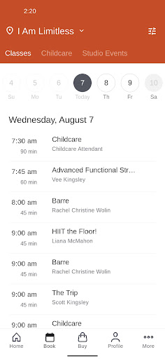 I Am Limitless Fitness Screen 2