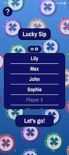 Android application Lucky Sip screenshort