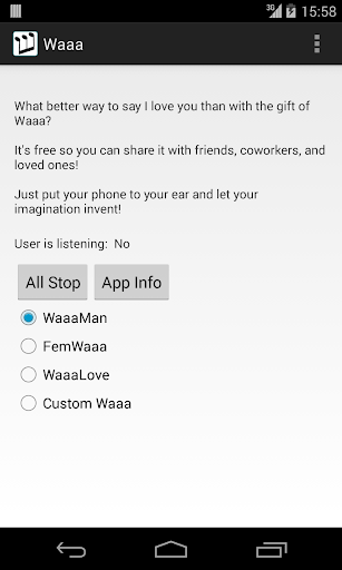 Android application Waaa screenshort