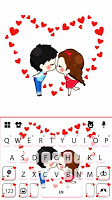 screenshot of Cute Couple Hearts Theme