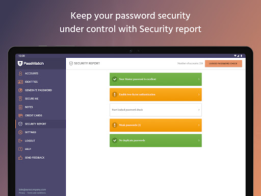 Screenshot of PassWatch -  Password Manager