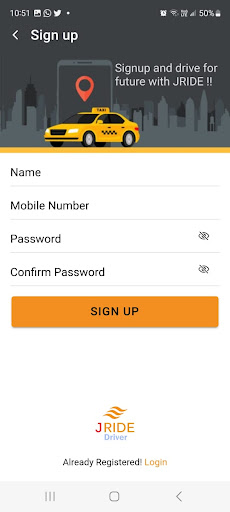 JRide Driver: Drive & Deliver Screen 3