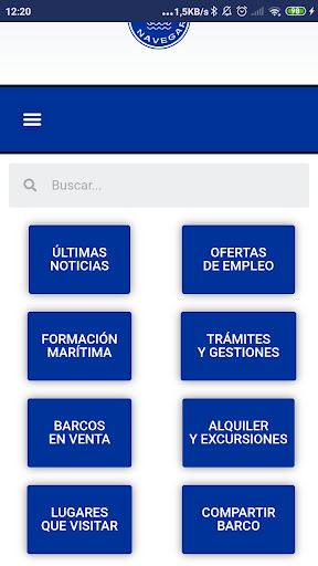 Android application Quiero Navegar App screenshort