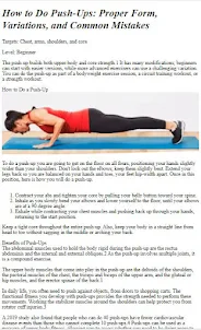 How to Do Push Ups Exercises