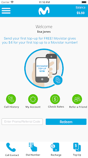 Movistar Top Up and Call