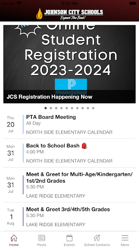 Android application Johnson City Schools screenshort