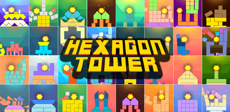 Hexagon Tower Balance Blocks