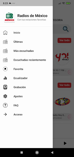 Android application México FM / AM screenshort