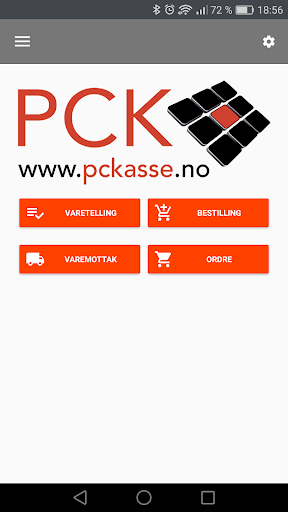 Android application PCK Håndterminal screenshort