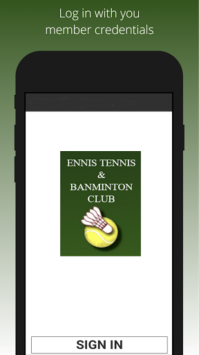 Android application Ennis Tennis Club screenshort