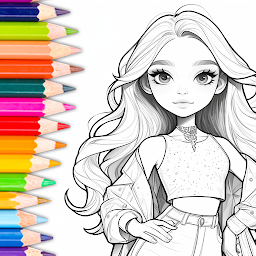 ਪ੍ਰਤੀਕ ਦਾ ਚਿੱਤਰ Doll Color: Princess Coloring