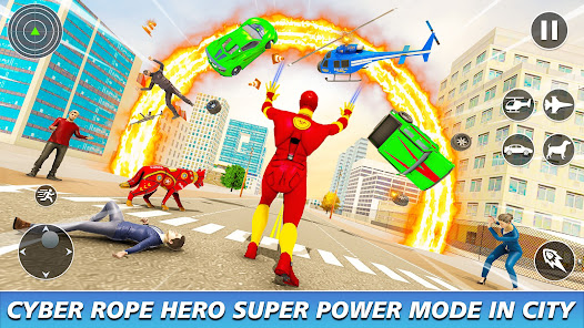 Cyber Rope Hero in Spider Game  screenshots 10