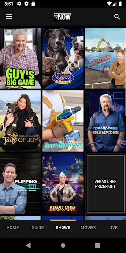 Screenshot of HTC TV NOW