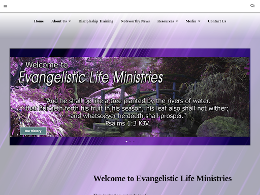 Evangelistic Life Ministries Screen 3