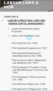 Indian Industrial and Labour Laws and HR Concepts. Screenshot