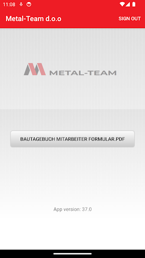 Android application MetalTeam d.o.o screenshort