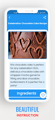 Screenshot of Cake Recipes For Ceremony
