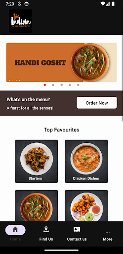 Android application The Indian Glasgow screenshort