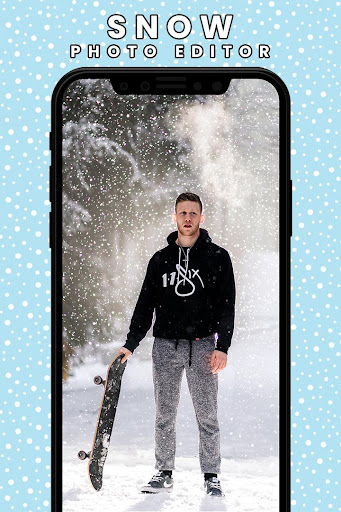 Android application Christmas Snow Photo Editor screenshort