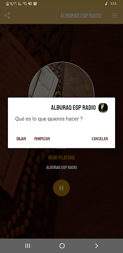 Android application alburaq esp radio screenshort