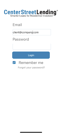 Android application Center Street Lending Toolbox screenshort