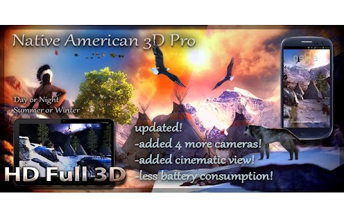 Captura de tela do nativo americano 3D Pro