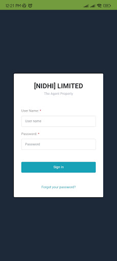 USNL Nidhi: Agent Screen 2