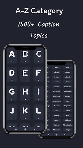 Screenshot of Caption Hut : popular quotes